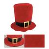 Popular Santa Tall Hat for Christmas Celebration Traditional Festival Props Holiday Hat Photo Hat for Theme Party