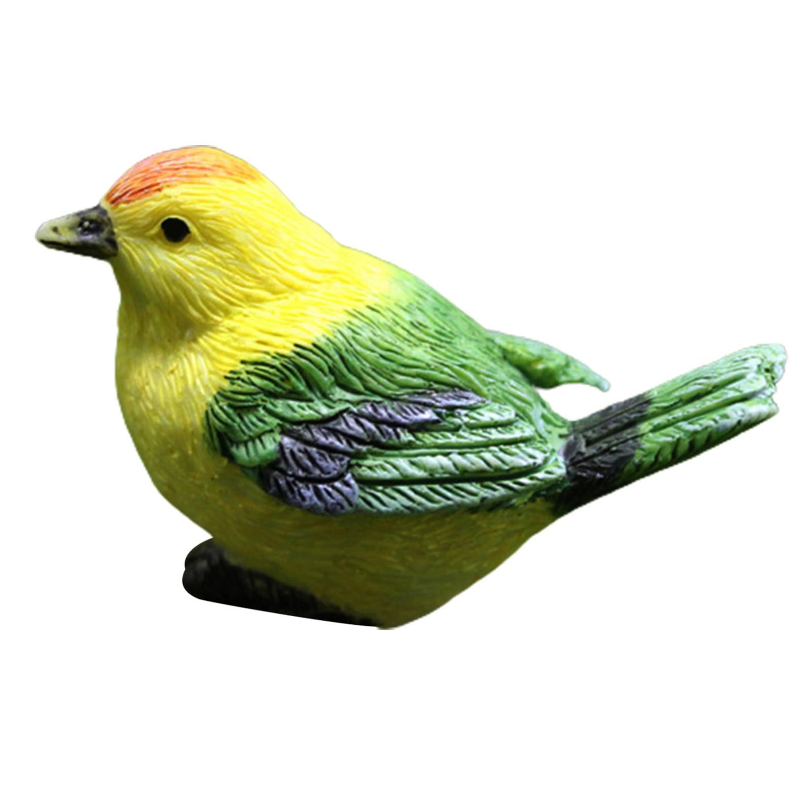 

Садовые статуи, украшение для двора, смоляное украшение в виде птицы, статуя животного, сделай сам, скульптура, декор дерева, уличный декор, садовый орнамент S зелёный