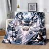 1pc Electric Storm Dragon Cartoon Blanket Seasonal Home Decor Gift for Fans, Soft Throw Blanket for Couch, Living Room .K038