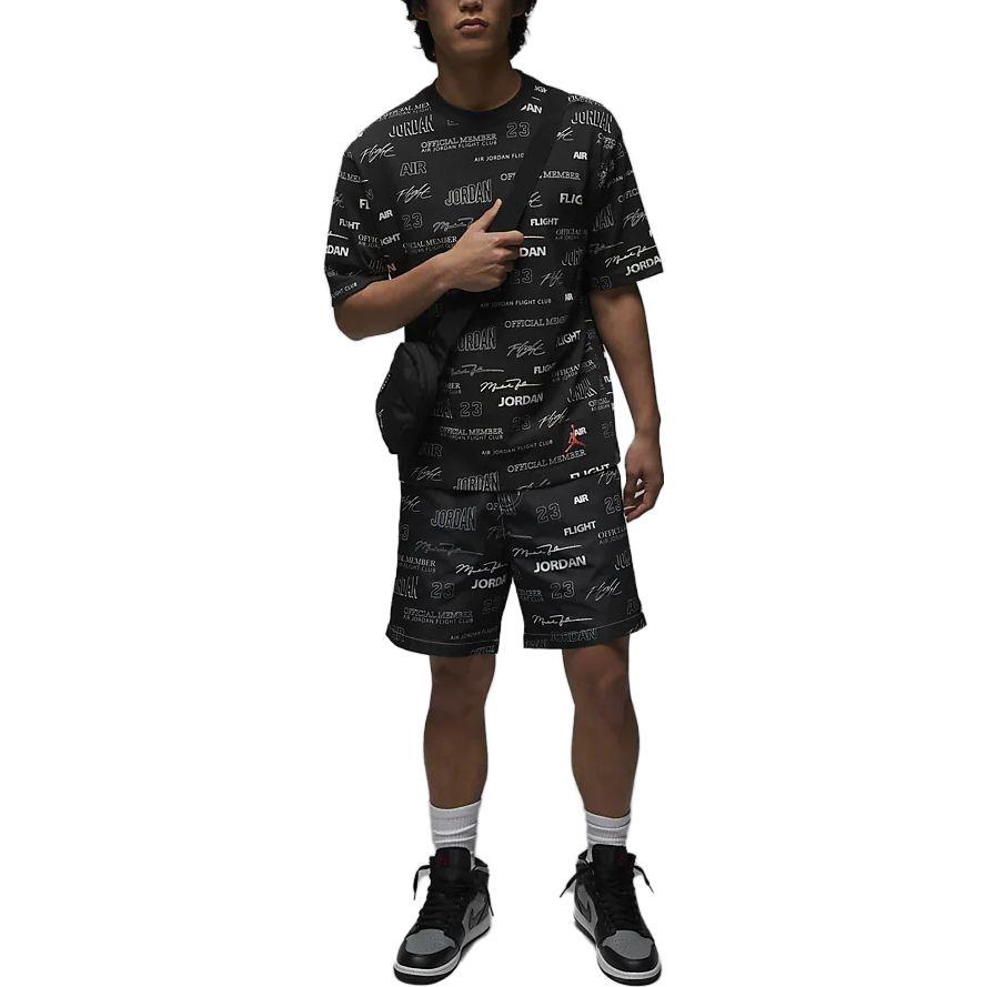 Air Jordan Full Flight MVP Short Sleeve T-Shirts 'Black' Men's DX9574-045