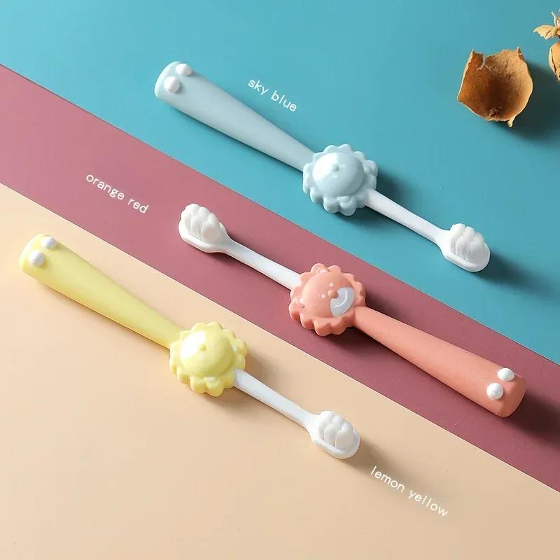 1pc Cartoon Lion Children Soft Toothbrush Oral Cleaning Household Dental Care Kids 2-6 Years Toothbrush Baby Care Accessories