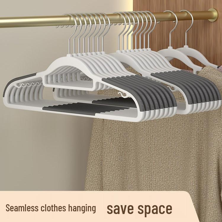 Non-Slip Narrow Short Neck Clothes Hanger with Anti-Shoulder Design