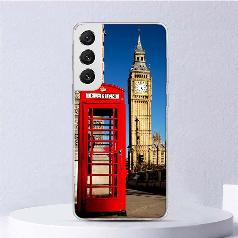 London United Kingdom England Flag Soft Case For Samsung Galaxy S22 S21 Ultra S20 FE S10 Plus Phone Cover S9 S8 + S10E S7 Edge S