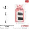 Black Steel Wire Hair ClipsHair Accessories Flow-painted One-piece Clips Small Hair Clips for Girls' Broken Hair