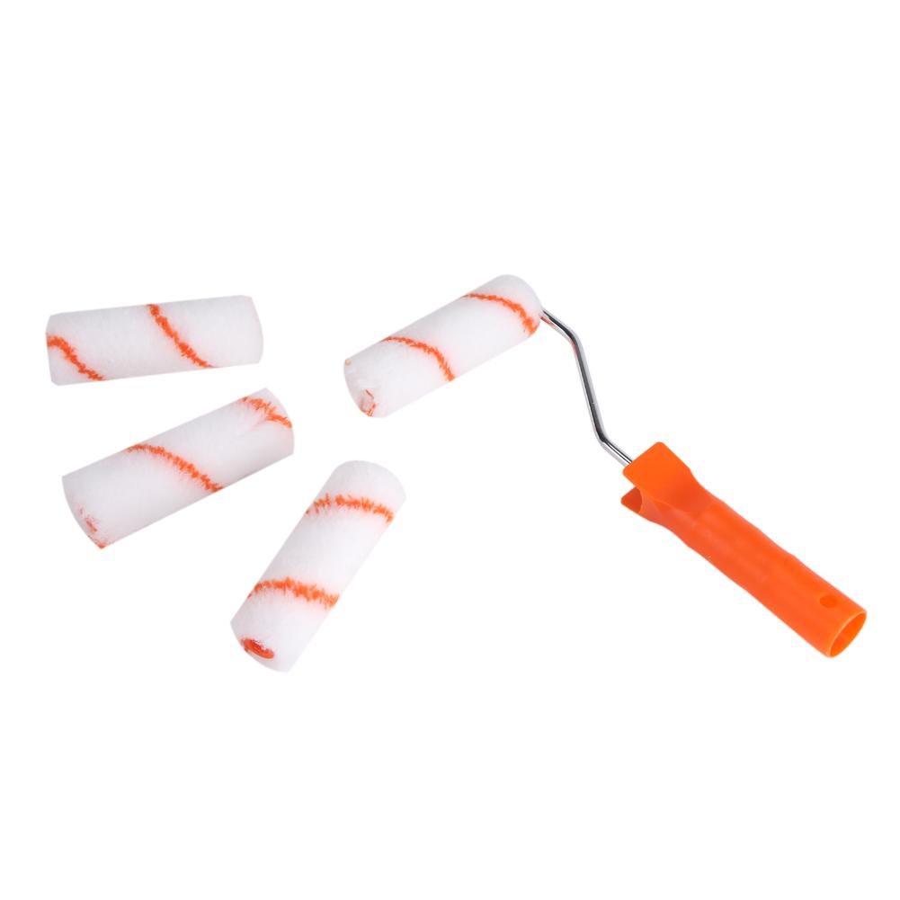 10-Piece 4 Inch Professional Home Decoration Wall Paint Roller Replacable Tools Kit