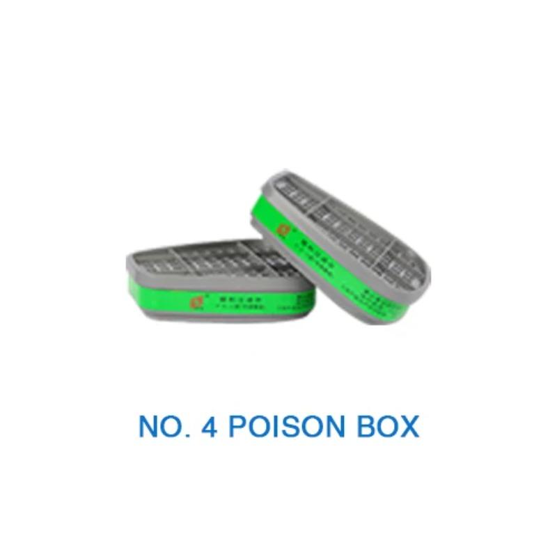 383G Atemschutzmaske Silicagel Kopfmontierte modulare Atemmaske 4 Modelle gegen chemische Industrie Sicherheitsmaske