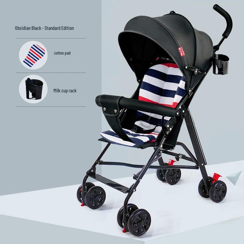 Lightweight Folding Umbrella Stroller with Reclining Seat for Babies and Toddlers