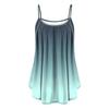 Women's Fashion Summer Casual Vest Sleeveless Gradient Print Loose Tank Large Beach Dress