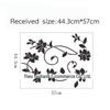 Custom Flower Vine Wall Stickers: Eco-Friendly PVC Decor for Bedroom, Living Room, Refrigerator, or Restaurant