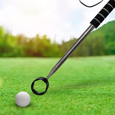 Yousheng Golf Ball Retriever Telescopic Ball Retriever Tool Stainless Steel Golf Ball Grabber Pick-up Tool Golf Accessories for Men