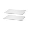 Melamine Shelves, 2 Piece, Wooden Cabinet Shelves Cut to Size for Closet System, Replacement Cabinet Shelf, Versatile Use Wardrobe Board for Closets,