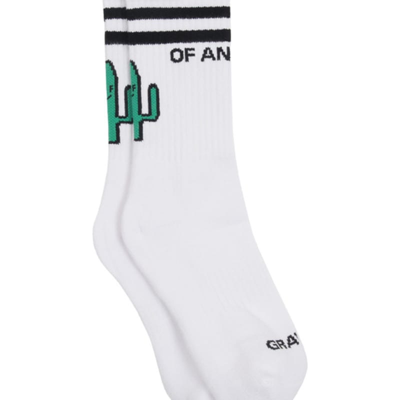 GRAVER [BAG&ACC] Cactus Logo Socks 1 Pack_White