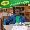 Crayola Marker 50 Super Tips Authentic 585050 Water-Removable Pens, Colors, Series, Product,