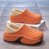 Waterproof cotton slippers men's EVA thick-soled velvet non-slip and wear-resistant indoor home and outdoor wear integrated molding warm cotton shoes