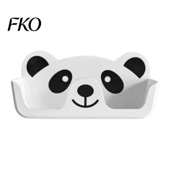Brillen-Aufbewahrungsbox 3D-gedruckter Panda-Halter, Niedlicher Cartoon-Brillenständer für Schreibtisch-Form-Organizer Nachttisch, Rutschfester Kratzfester Sonnenbrillen-Organizer,