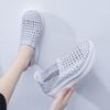 Lady Summer Breathable Slip on Beach Shoes Women Casual Platform Elevator Braided Blue White Sneakers Plus Size