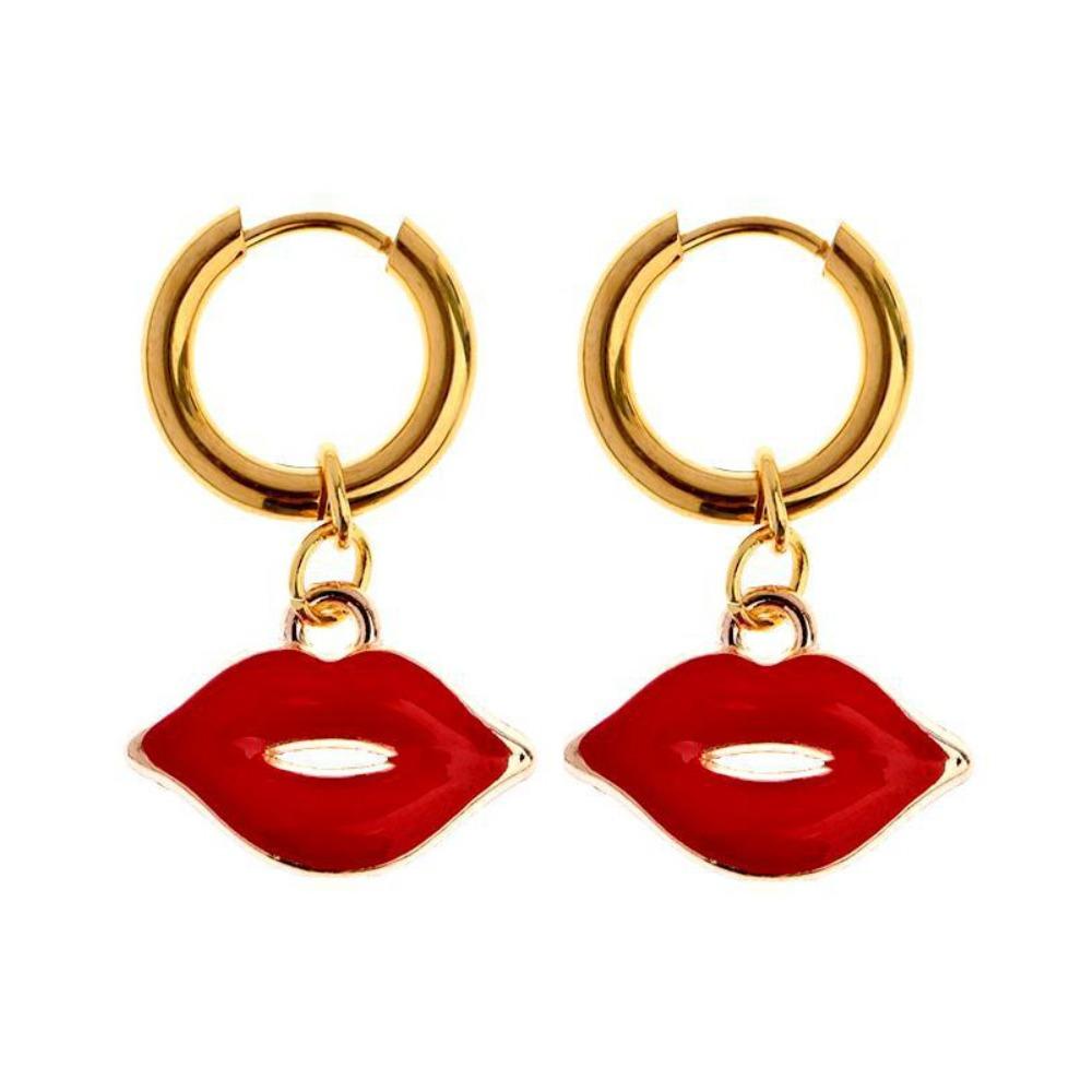 Starfish Charms Ear Buckle Lip Hoop Earrings Simple Enamel Fish Earrings  Party
