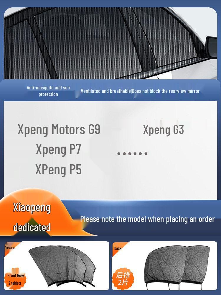 Car Window and Sunroof Anti-Mosquito Mesh: Insect-proof Sun Protection Screen & Curtain.