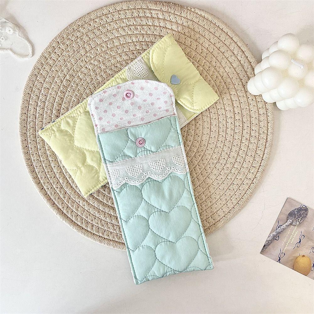 Sweet Cotton Glasses Storage Bag Korean Style Lipstick Bag Portable Lovely Eyeglasses Case  Travel