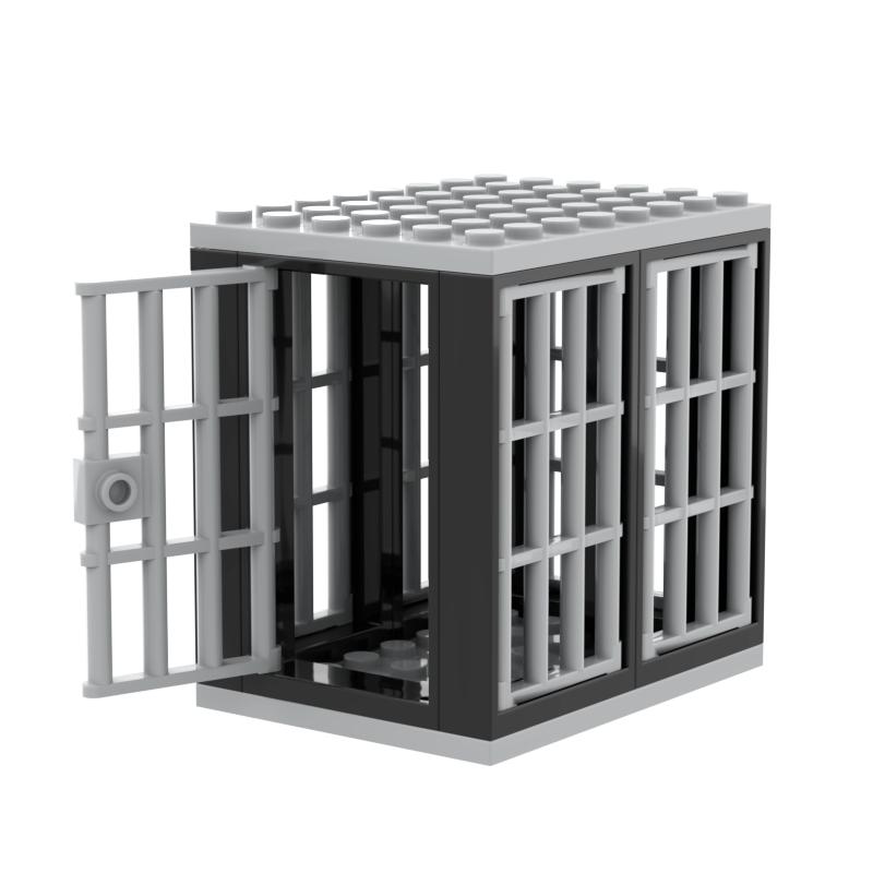 Jail Prison Cell Police Thief Building Blocks Toy Collection Kids Assembly Classic Brick Souvenir Decoration