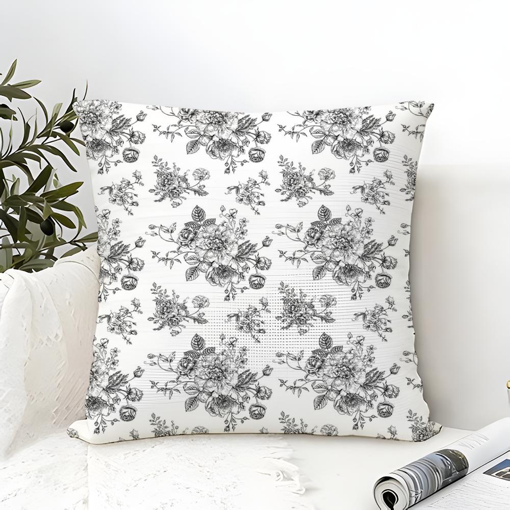 Fresh Beautiful Floral Pattern Pillow Case linen pillow case sofa home decor cushion cover cushion cove