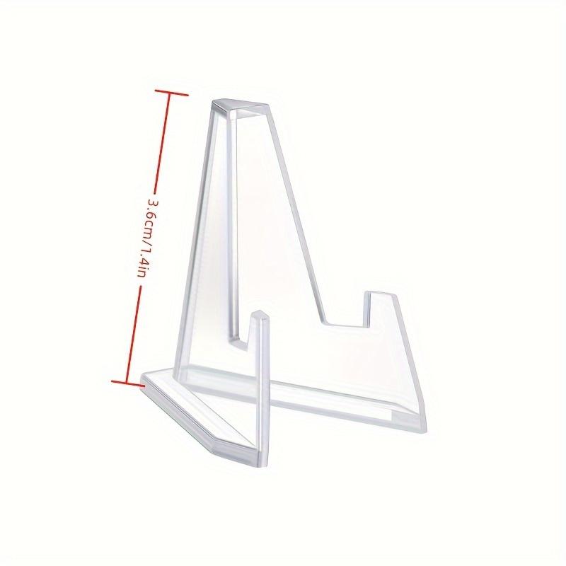 Contemporary Acrylic Easel Stands - Clear Display Pedestals for Coins, Sports Cards, and Graded Trading Cards - No Electricity Required