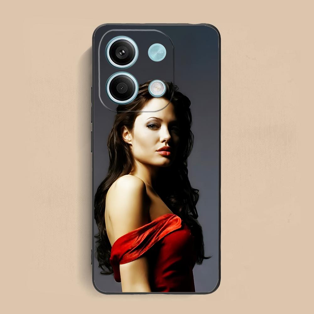 Angel Jolie Matte TPU Mobile Phone Case for Xiaomi Redmi 15 14 13 12 A5 3 2 1 C Plus 4G 5G Colorful Printing Cover