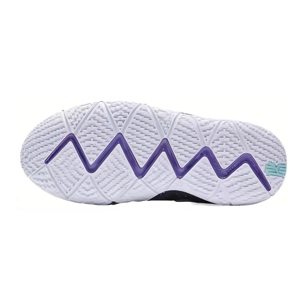 Nike Kyrie 4 Kyrie 4 Mid Top Basketball Shoes Black White Unisex AA2897-002