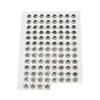 100pcs 10mm Artificial Fishing Eyes Fish Eyes Sticker Fishing Accessories Tackle Fishing Lure EyesSilver