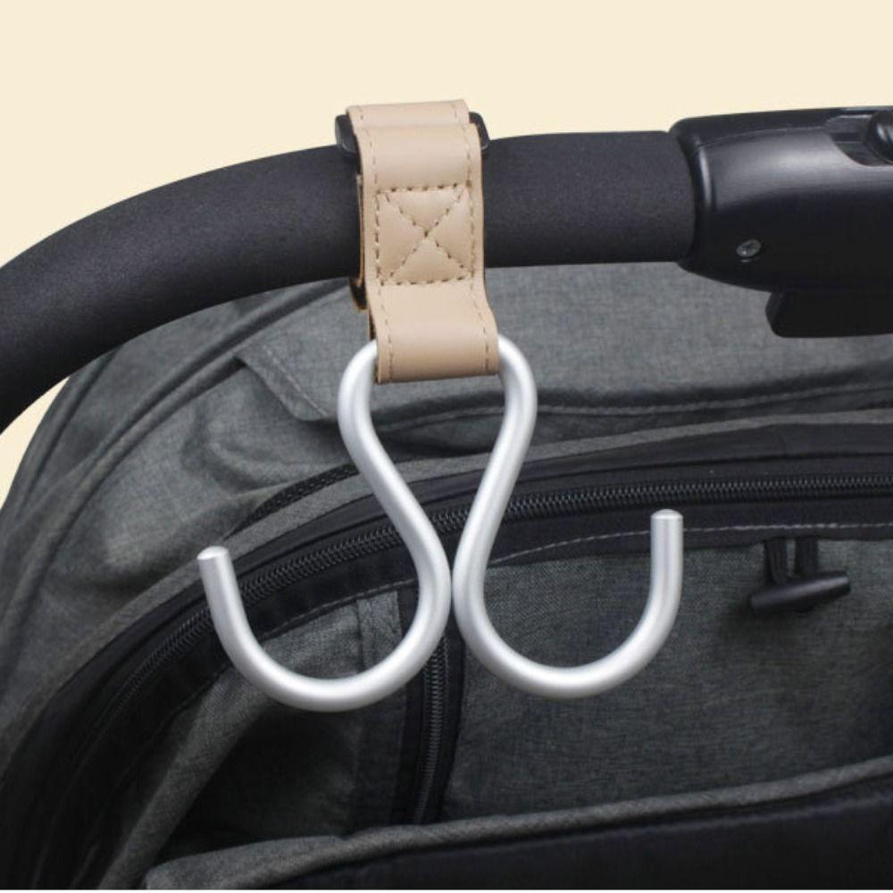 

S Shape Baby Stroller Hooks Double Hook Stroller Accessories Cartoon Hanging Hook Pram рожевий