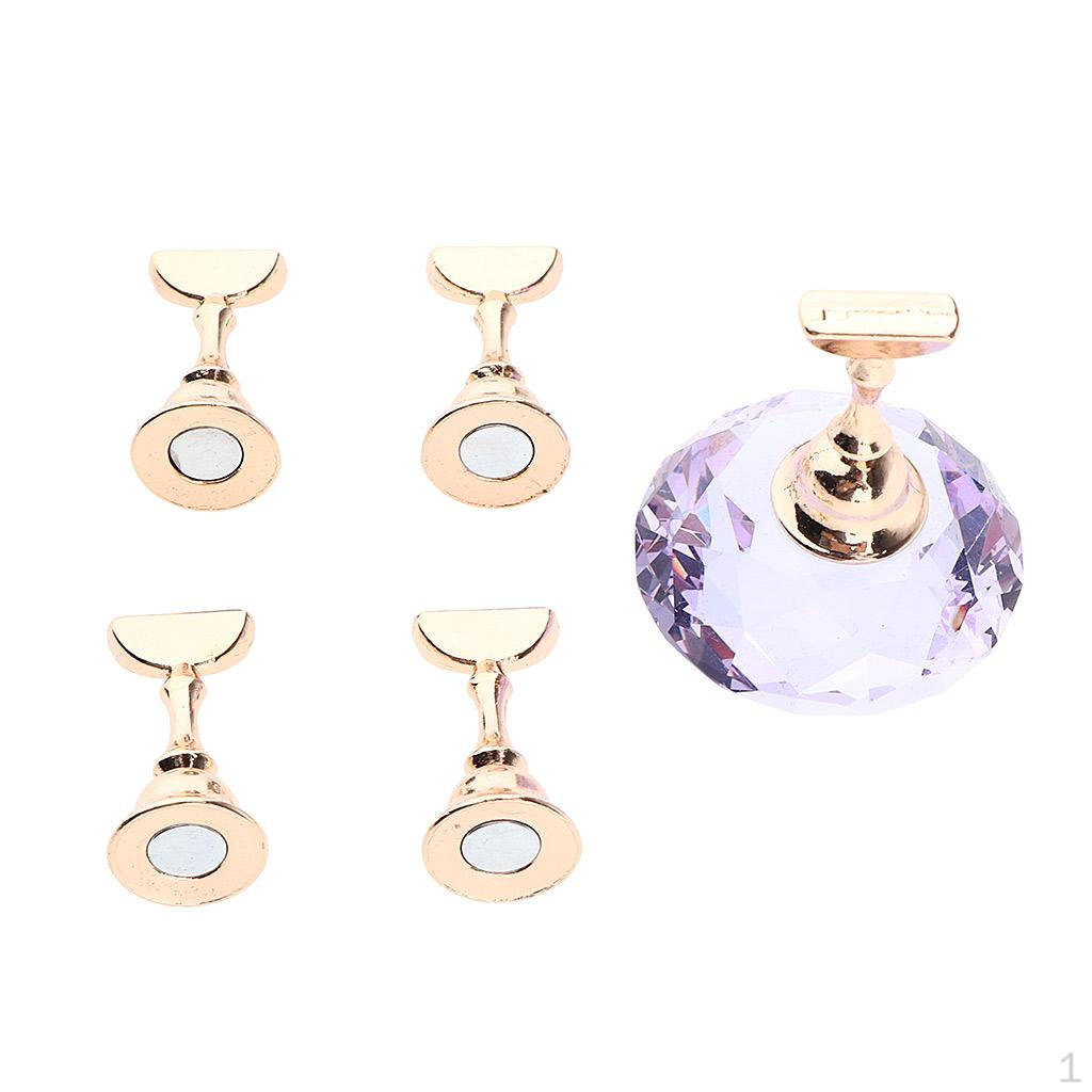 

Holder Rack Manicure Practice Display Stand Crystal Set diy Kit (5 Holder) фіолетовий