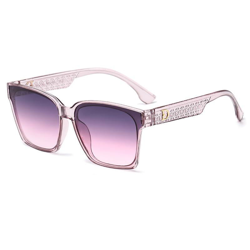 NEW Brand Sun Glasses Women s Square Classic Large Glasses Frame Fashion Style Men s Rectangular Letter Design Retro Style Sun Eyeglasses UV400