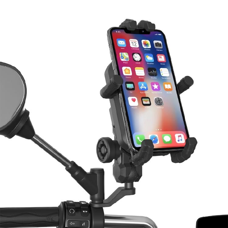 Motorcycle Phone Bracket Handlebar Tablet Stand Holder Cradle for Gym Tread-Mill