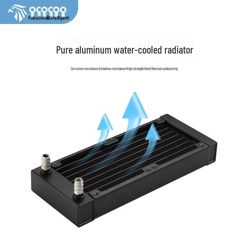 80-Row Pure Aluminum Water Cooling Radiator for ITX Cases and Mini Electric Motorcycles