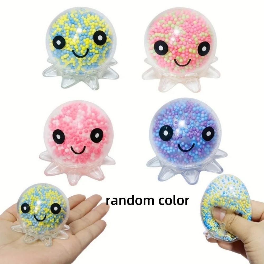 

2/4 Pcs Light Up Octopus Stress Ball Fidget Toy Squeeze Ball For Anxiety Relief, Autism Christmas Birthday Party Favor (As shown-33717)-