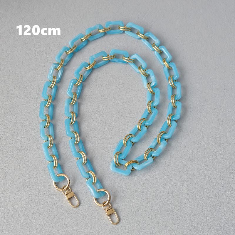 New Fashion Woman Bag Accessory Detachable Replacement Chain Candy Solid Square Acrylic Luxury Strap Women Shoulder Handle Chain
