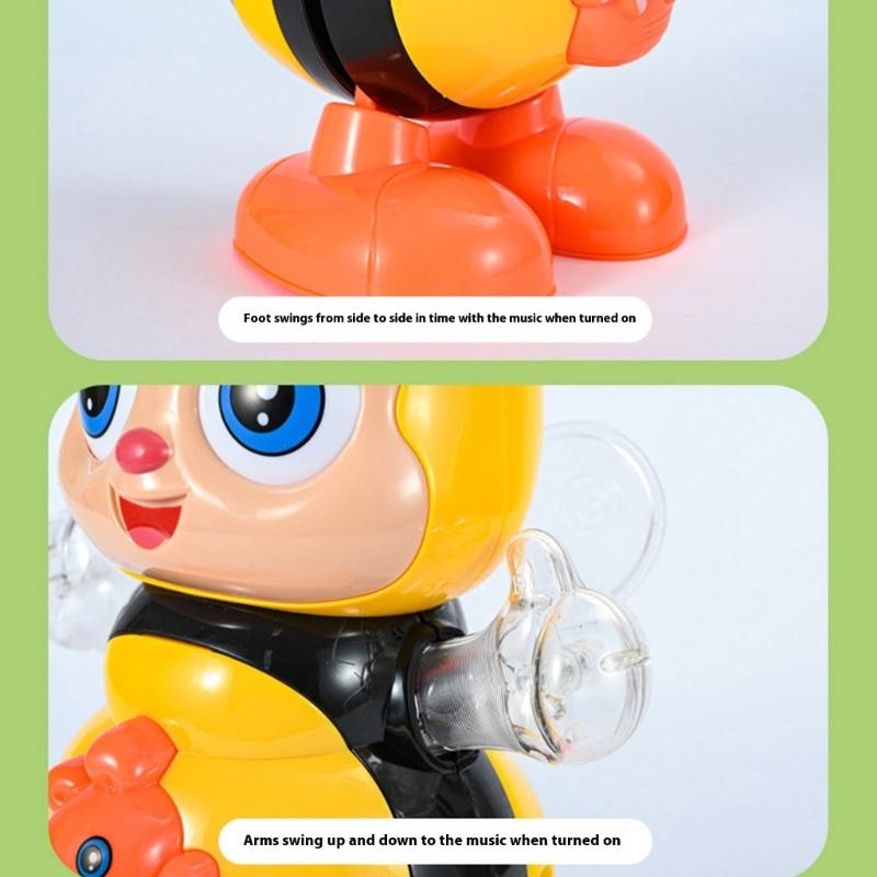 Musical Crawling Baby Toy With LED Light Show Educational Robot Gift For Kids Early Development