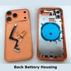 Full Assemble Titanium Flat Diy Housing for Iphone Xr To 17 Pro Xr Chassis Convert To Shiny 17 Pro Xr Like 17 Pro Backshell Kit