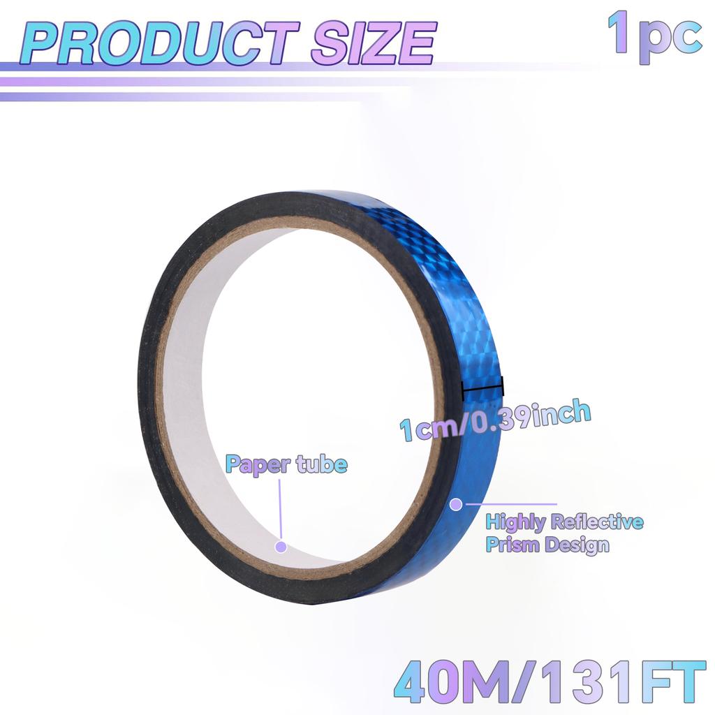 Ruban Décoratif Laser Auto-Adhésif Bricolage Paillettes Fête Emballage Cadeau Décoration Maison Ruban Autocollant Estampage à Chaud Ruban Or Argenté