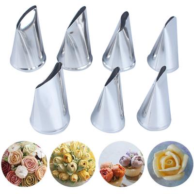 7 Adet Çiçek Nozulları Krem Petal Buzlanma Boru Pişirme Kek DIY Dekorasyon Aracı