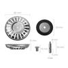 1pcs Stainless Steel Kitchen Sink Strainer Basket, Kitchen Sink Replacement Accessories for Drains Stopper