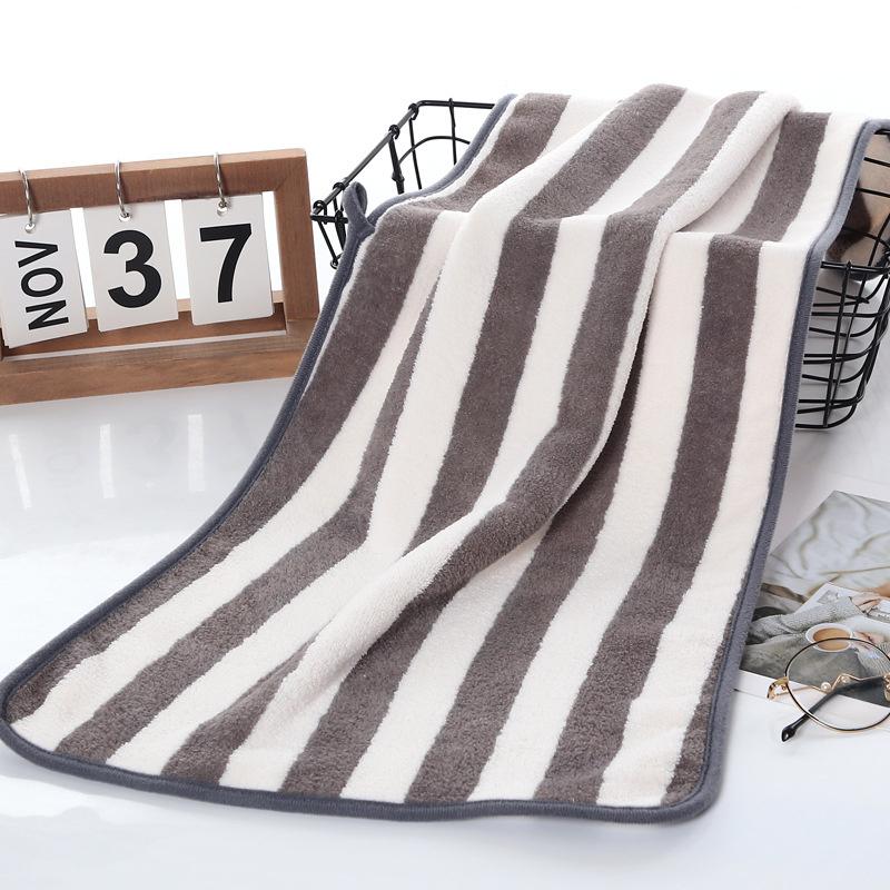 

полотенце Полоски Впитывающее Быстросохнущее Наборы Банных Полотенец Мягкие Взрослые Полотенца для Лица и Рук Ванная Микрофибра Пляжные Банные Полотенца 35x75cm темно серый