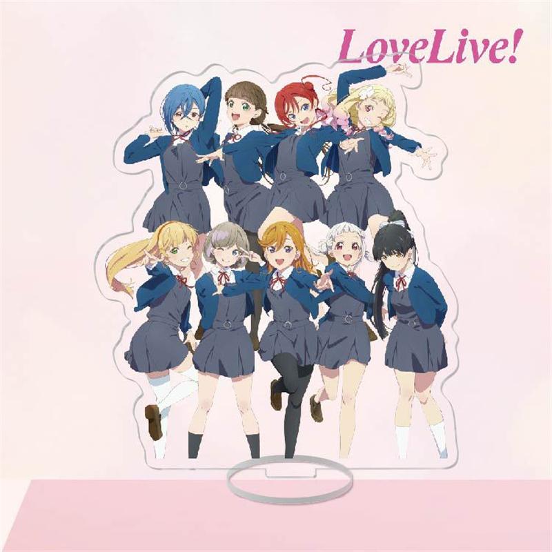 Modellino Stand Gruppo Anime Moda Love Live Portachiavi Kotori Minami Nico Yazawa Sonoda Umi Figure Supporto Standee Scrivania