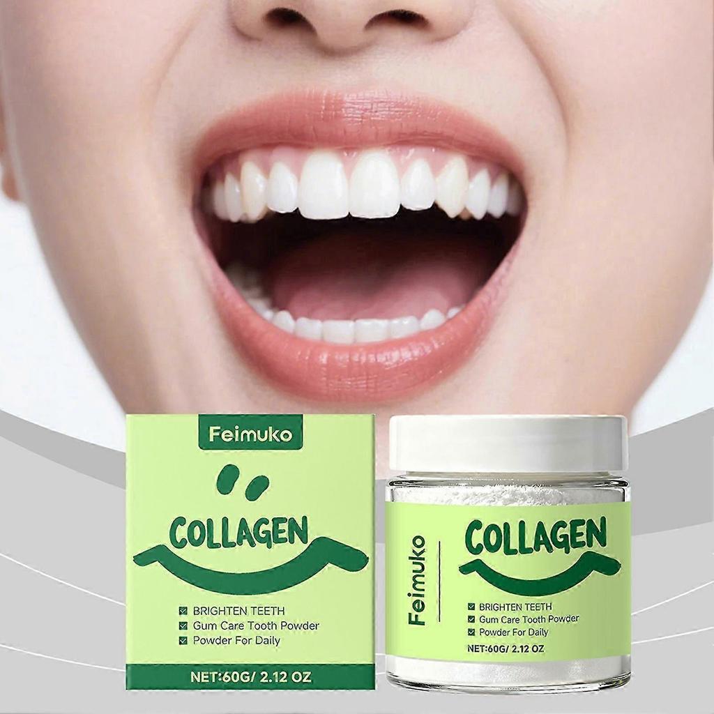 Smile Strengthening Collagen Powder for Gums & Teeth - Natural Formula, Fights Coffee Stains, Whitens Teeth, Freshens Breath, Oral Care Supplement