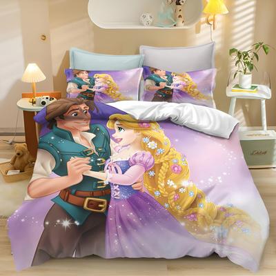 Tangled Rapunzel Princess Bedding Set Duvet Cover Set Luxury Children'S  Comforter Sets King Size Home