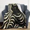 1pc Cat Stripes Print Blanket   Lightweight Flannel Throw Blanket For Sofa, Bed, Living Room, Office, Outdoor Travel, Camping