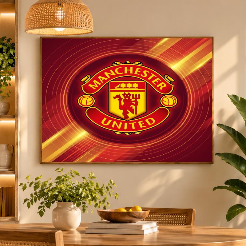 5D Diamond Painting Manchester United DIY Full Drill Diamond Art Kit Home Decoration