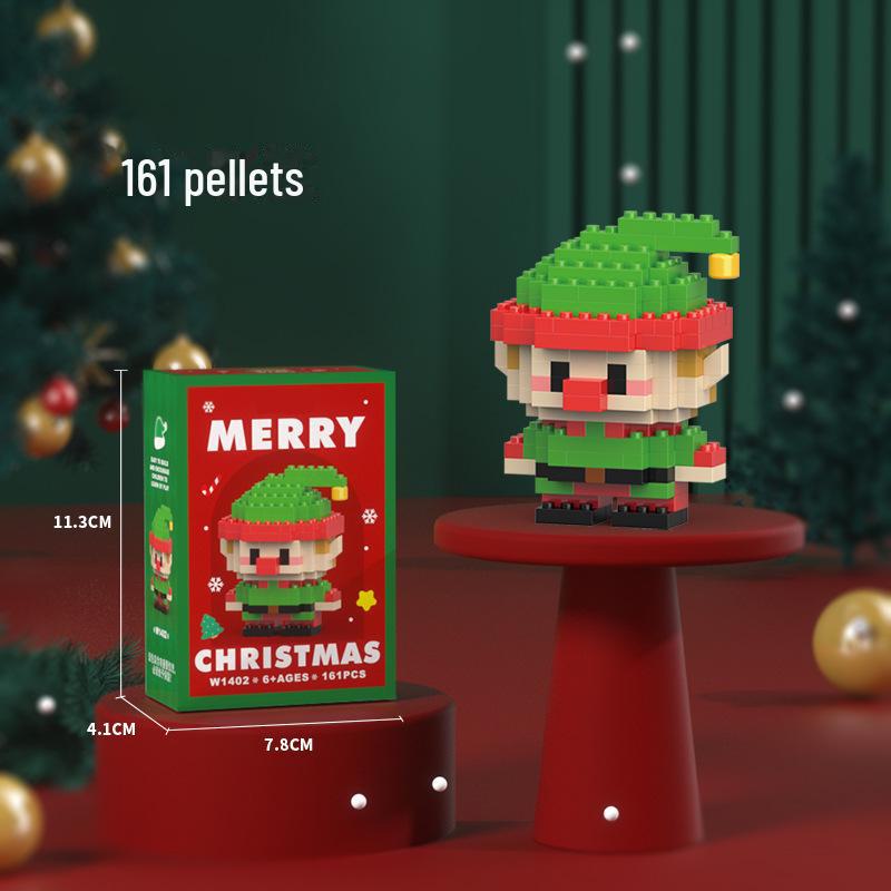Christmas-Themed Building Blocks: Compatible with Lego, Features Santa & Reindeer