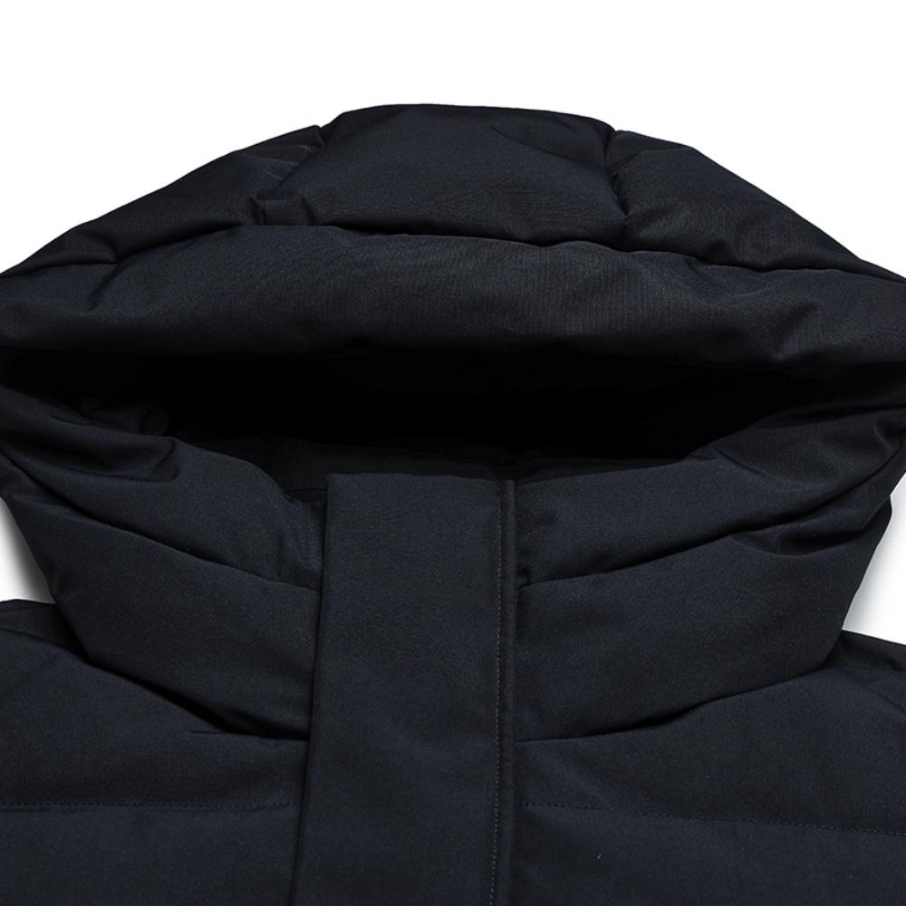 Fila Heritage Warm Comfortable Casual Versatile Mid-Length Down Jacket Men Outerwear Legendary-Blue F11M548904FNV