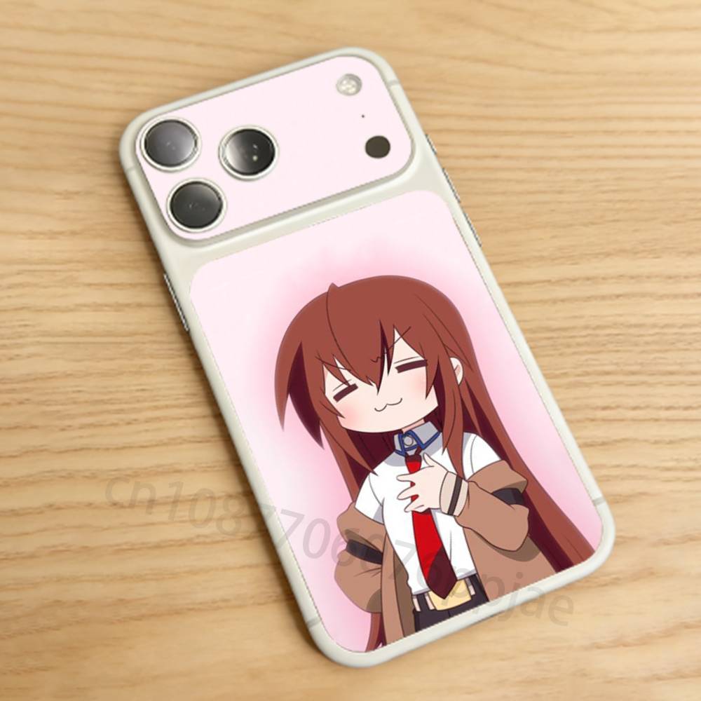 

Steins Gate Anime For iPhone 17 pro Max/17 pro Full Cover Decal Skin Wrap Colorful Rear Protective Sticker Film iPhone17promax